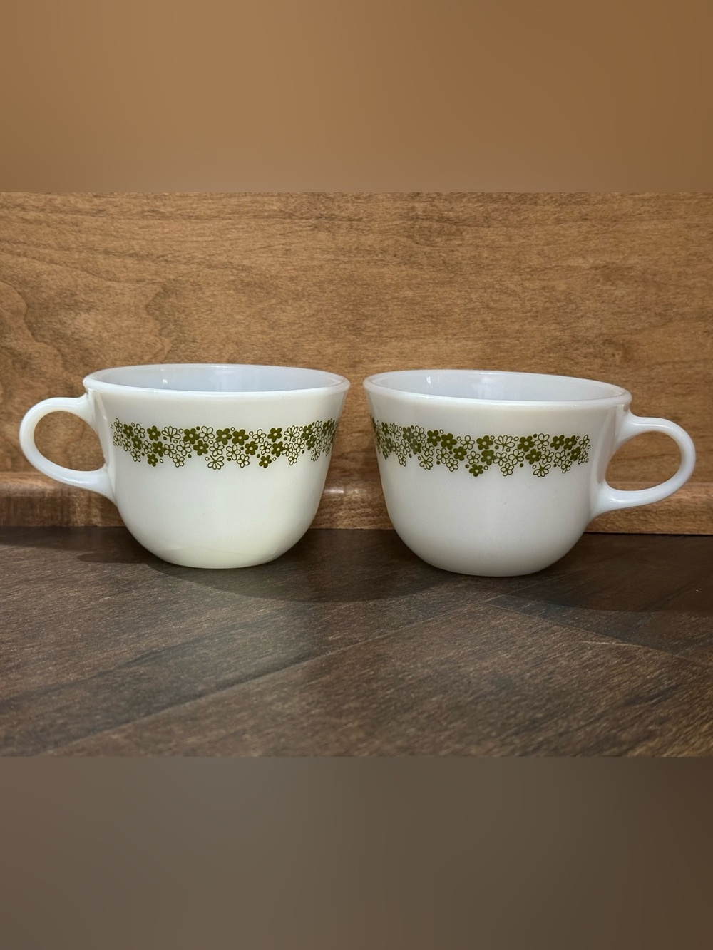 Vintage 70’s 80’s PYREX Spring Blossom or Crazy Daisy cups Corningware USA